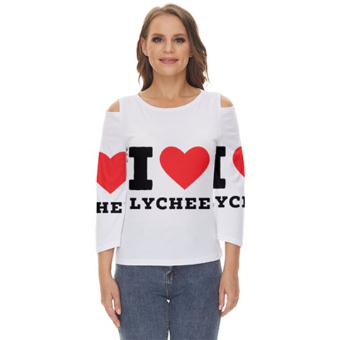 I Love Lychee  Cut Out Wide Sleeve Top by ilovewhateva