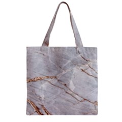 Gray Light Marble Stone Texture Background Zipper Grocery Tote Bag by Vaneshart