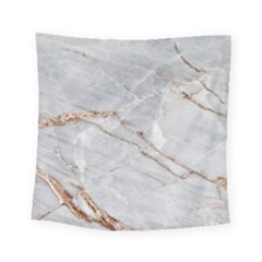 Gray Light Marble Stone Texture Background Square Tapestry (small) by Vaneshart