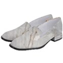 Gray Light Marble Stone Texture Background Women s Classic Loafer Heels View2