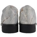 Gray Light Marble Stone Texture Background Women Heeled Oxford Shoes View4