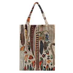 Feathers Birds Vintage Art Classic Tote Bag by Vaneshart