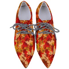 Wallpaper Background Autumn Fall Pointed Oxford Shoes