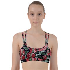 Beautiful Floral Vector Seamless Pattern Line Them Up Sports Bra