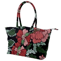 Beautiful Floral Vector Seamless Pattern Canvas Shoulder Bag