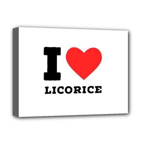 I Love Licorice Deluxe Canvas 16  X 12  (stretched)  by ilovewhateva