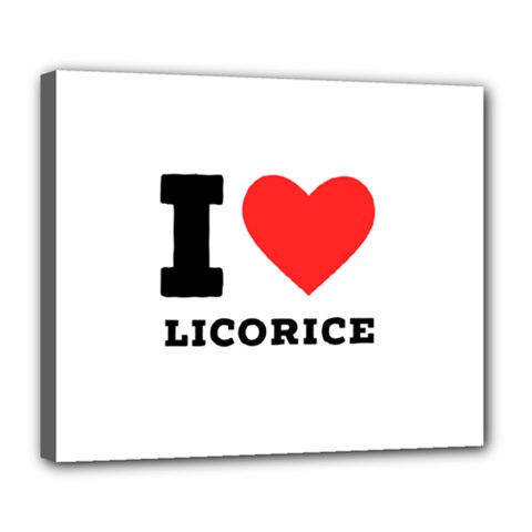 I Love Licorice Deluxe Canvas 24  X 20  (stretched) by ilovewhateva