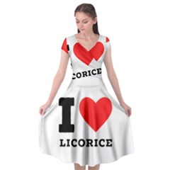 I Love Licorice Cap Sleeve Wrap Front Dress by ilovewhateva