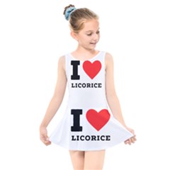 I Love Licorice Kids  Skater Dress Swimsuit by ilovewhateva