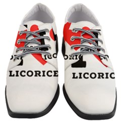 I Love Licorice Women Heeled Oxford Shoes by ilovewhateva