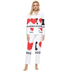 I Love Licorice Womens  Long Sleeve Velvet Pocket Pajamas Set by ilovewhateva