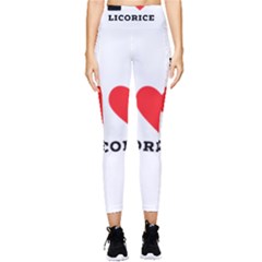 I Love Licorice Pocket Leggings  by ilovewhateva