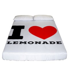 I Love Lemonade Fitted Sheet (king Size) by ilovewhateva