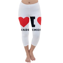 I Love Lemonade Capri Winter Leggings  by ilovewhateva