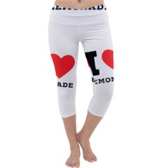 I Love Lemonade Capri Yoga Leggings by ilovewhateva