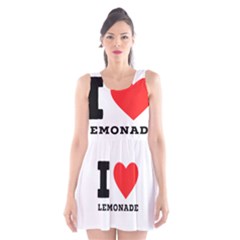 I Love Lemonade Scoop Neck Skater Dress by ilovewhateva