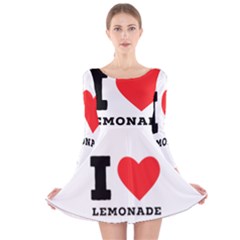 I Love Lemonade Long Sleeve Velvet Skater Dress by ilovewhateva