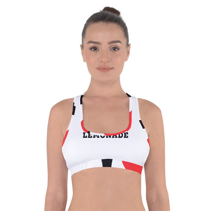 I love lemonade Cross Back Sports Bra