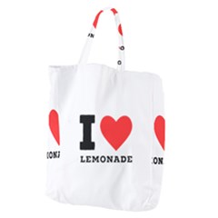 I Love Lemonade Giant Grocery Tote by ilovewhateva