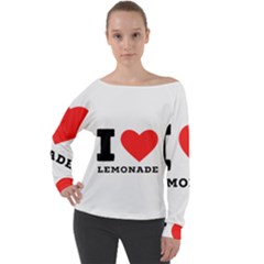 I Love Lemonade Off Shoulder Long Sleeve Velour Top by ilovewhateva