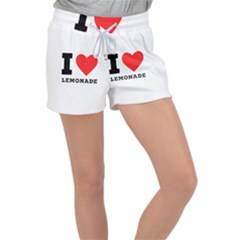 I Love Lemonade Women s Velour Lounge Shorts by ilovewhateva