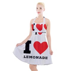 I Love Lemonade Halter Party Swing Dress  by ilovewhateva