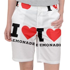 I Love Lemonade Women s Pocket Shorts by ilovewhateva