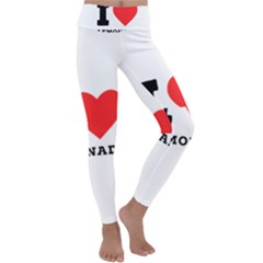 I Love Lemonade Kids  Lightweight Velour Classic Yoga Leggings by ilovewhateva