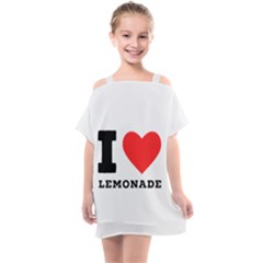 I Love Lemonade Kids  One Piece Chiffon Dress by ilovewhateva