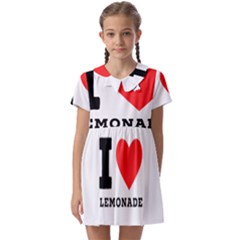 I Love Lemonade Kids  Asymmetric Collar Dress by ilovewhateva