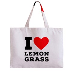 I Love Lemon Grass Zipper Mini Tote Bag by ilovewhateva