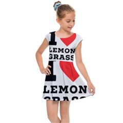 I Love Lemon Grass Kids  Cap Sleeve Dress by ilovewhateva