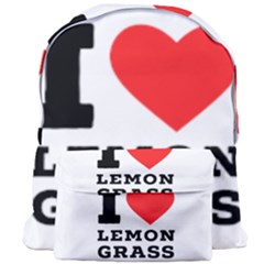 I Love Lemon Grass Giant Full Print Backpack by ilovewhateva