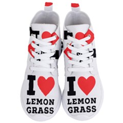 I Love Lemon Grass Women s Lightweight High Top Sneakers by ilovewhateva