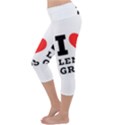 I love lemon grass Lightweight Velour Capri Yoga Leggings View2