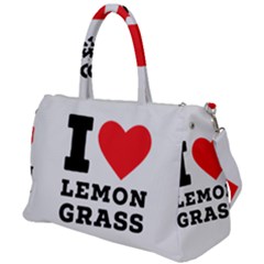 I Love Lemon Grass Duffel Travel Bag by ilovewhateva