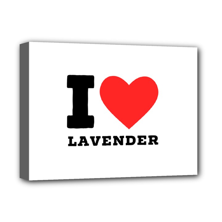 I love lavender Deluxe Canvas 16  x 12  (Stretched) 