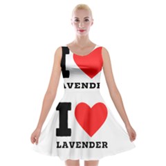 I Love Lavender Velvet Skater Dress by ilovewhateva