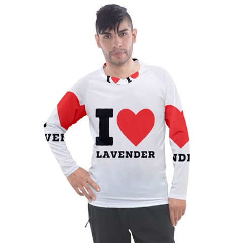 I Love Lavender Men s Pique Long Sleeve Tee by ilovewhateva