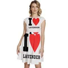 I Love Lavender Cap Sleeve High Waist Dress by ilovewhateva