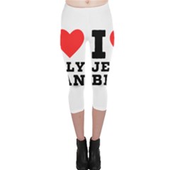 I Love Jelly Bean Capri Leggings  by ilovewhateva