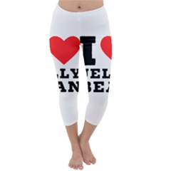 I Love Jelly Bean Capri Winter Leggings  by ilovewhateva