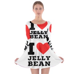 I Love Jelly Bean Long Sleeve Skater Dress by ilovewhateva