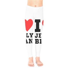 I Love Jelly Bean Kids  Leggings by ilovewhateva