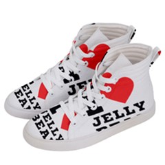 I Love Jelly Bean Men s Hi-top Skate Sneakers by ilovewhateva