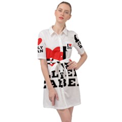 I Love Jelly Bean Belted Shirt Dress by ilovewhateva