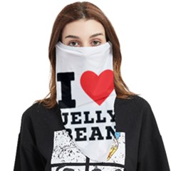 I Love Jelly Bean Face Covering Bandana (triangle) by ilovewhateva