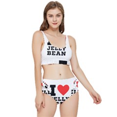 I Love Jelly Bean Frilly Bikini Set by ilovewhateva