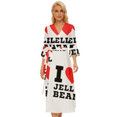 I Love Jelly Bean Midsummer Wrap Dress by ilovewhateva