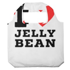 I Love Jelly Bean Premium Foldable Grocery Recycle Bag by ilovewhateva